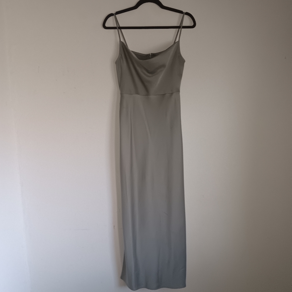 BHLDN Cali Midi Satin Charmeuse Dress Size 2